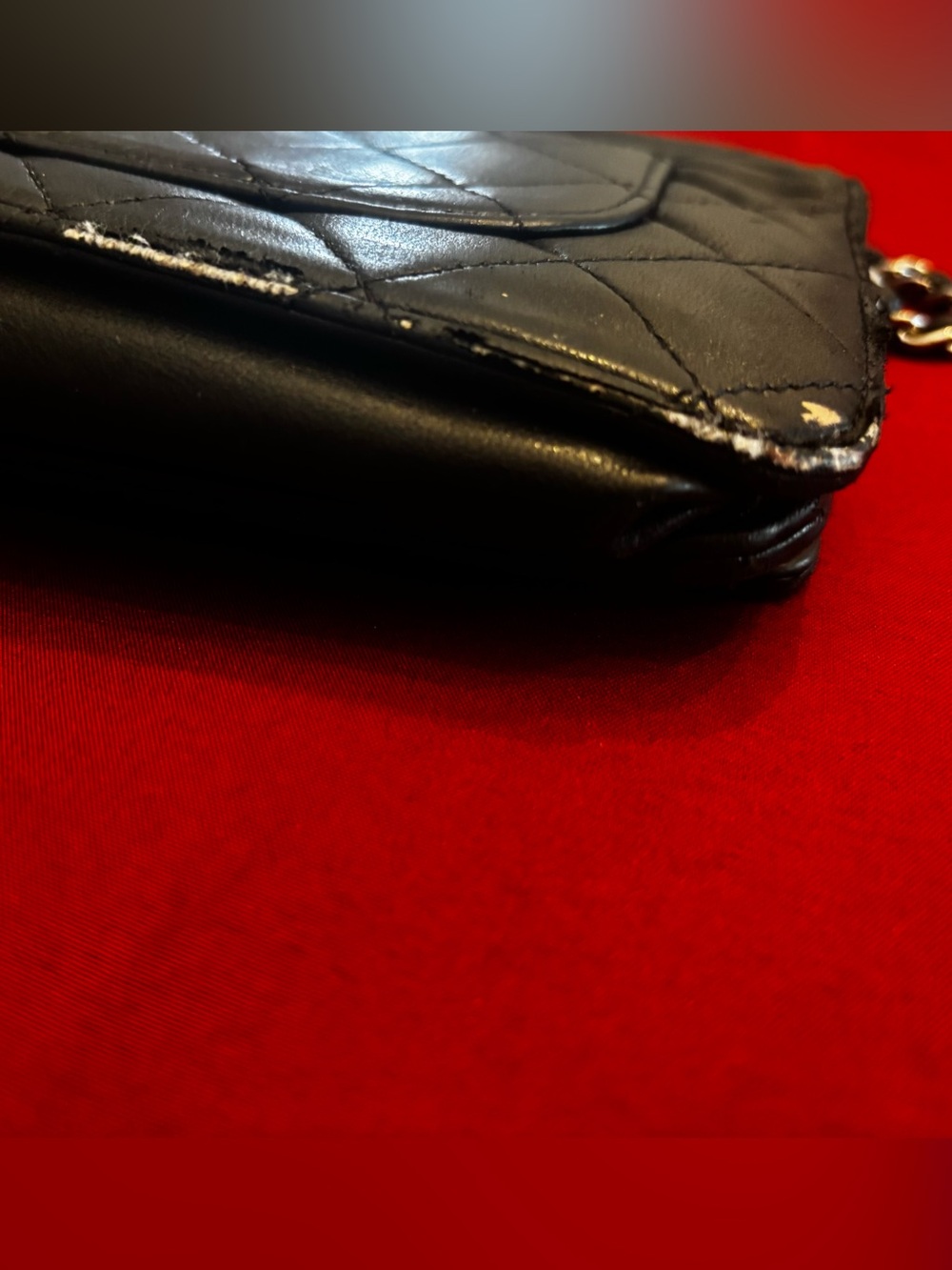 CHANEL Black Quilted Leather WOC w/ Silver Hardware - Authentic - Picture 5 of 13